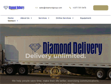 Tablet Screenshot of diamonddelivers.com